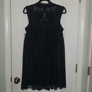 Free People navy babydoll dress